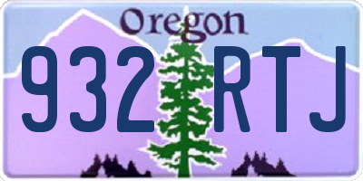 OR license plate 932RTJ