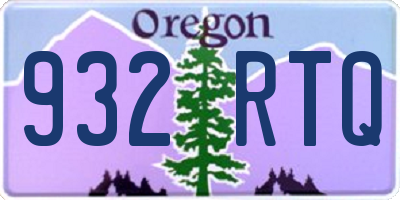 OR license plate 932RTQ