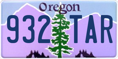 OR license plate 932TAR