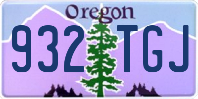 OR license plate 932TGJ