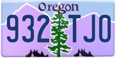 OR license plate 932TJO