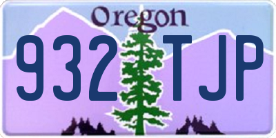 OR license plate 932TJP