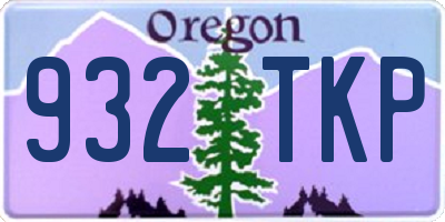 OR license plate 932TKP