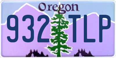 OR license plate 932TLP