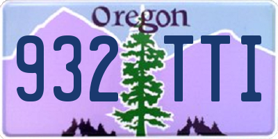 OR license plate 932TTI