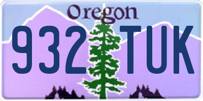 OR license plate 932TUK