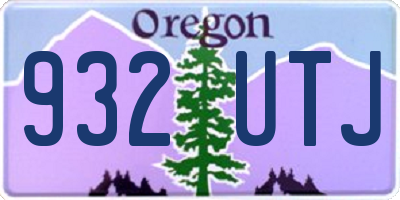 OR license plate 932UTJ
