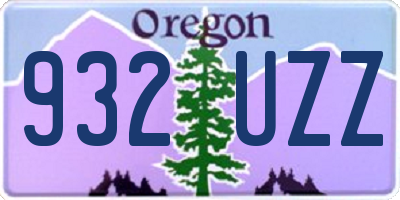 OR license plate 932UZZ