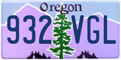 OR license plate 932VGL