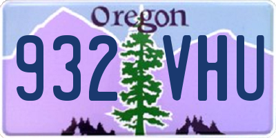 OR license plate 932VHU