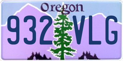 OR license plate 932VLG