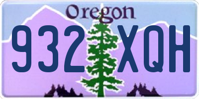 OR license plate 932XQH