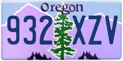 OR license plate 932XZV