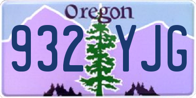 OR license plate 932YJG