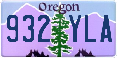 OR license plate 932YLA