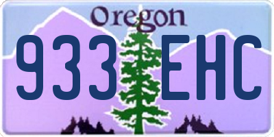 OR license plate 933EHC