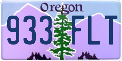 OR license plate 933FLT
