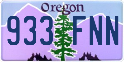 OR license plate 933FNN