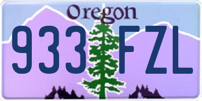 OR license plate 933FZL
