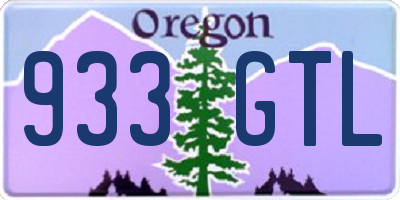 OR license plate 933GTL
