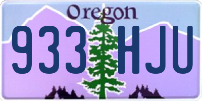 OR license plate 933HJU