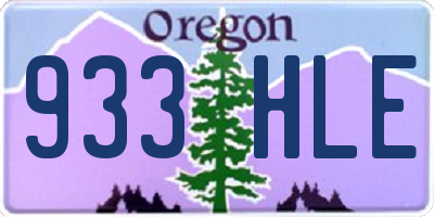 OR license plate 933HLE