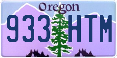 OR license plate 933HTM