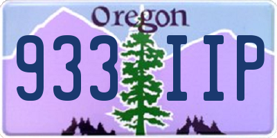 OR license plate 933IIP
