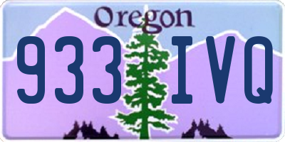 OR license plate 933IVQ