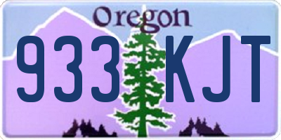 OR license plate 933KJT