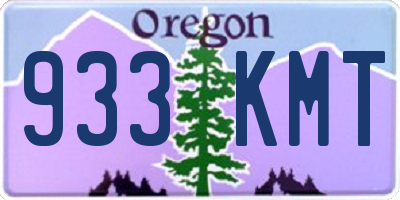 OR license plate 933KMT