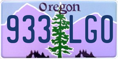 OR license plate 933LGO