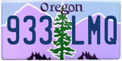 OR license plate 933LMQ