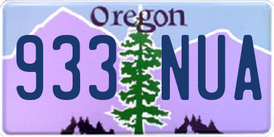 OR license plate 933NUA