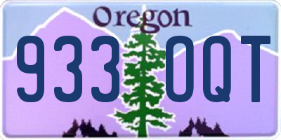 OR license plate 933OQT