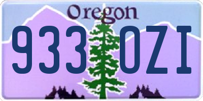 OR license plate 933OZI