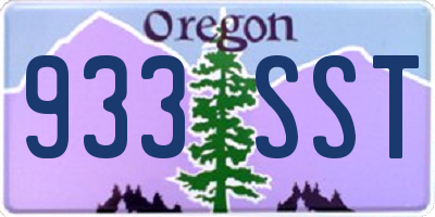 OR license plate 933SST
