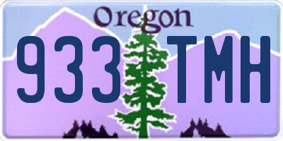 OR license plate 933TMH