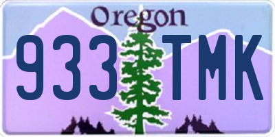 OR license plate 933TMK