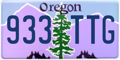 OR license plate 933TTG