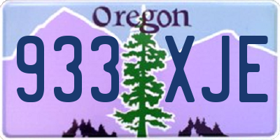 OR license plate 933XJE
