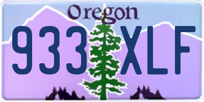 OR license plate 933XLF