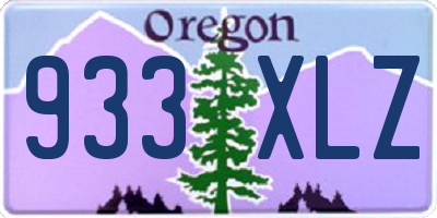 OR license plate 933XLZ