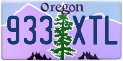 OR license plate 933XTL