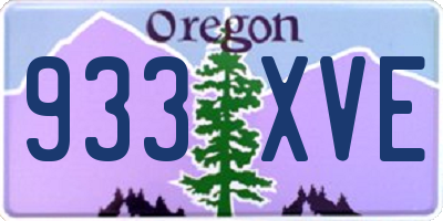 OR license plate 933XVE