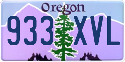 OR license plate 933XVL