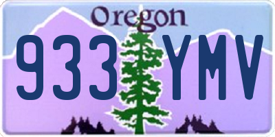 OR license plate 933YMV