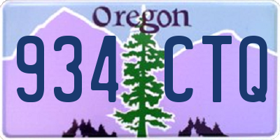 OR license plate 934CTQ