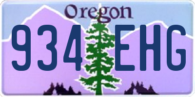 OR license plate 934EHG