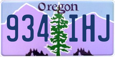 OR license plate 934IHJ